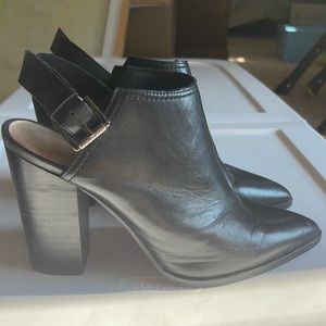 Halogen Stacked Heel Bootie